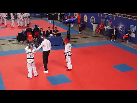 Jana Kovarova (CZE) v Caoimhe Keogh (IRL) - Female -62Kg Sparring