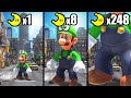 Luigi Odyssey But Every Moon Makes Luigi BIGGER