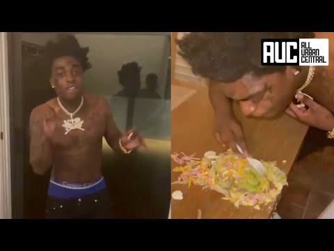 Kodak Black Still Thinks He's In Jail Refuses To Eat Salad On A Plate Eats Straight Off The Table