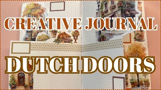 CREATIVE JOURNALING IN MY HAPPY PLANNER | MAKING DUTCH DOORS IN A FALL MED THEME