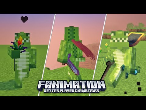 REALISTIC PLAYER ANIMATIONS texture pack For a Better Minecraft Experience (MCPE/Bedrock)
