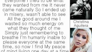 Christina Aguilera - Keep On Singin&#39; My Song (Lyrics On Screen)
