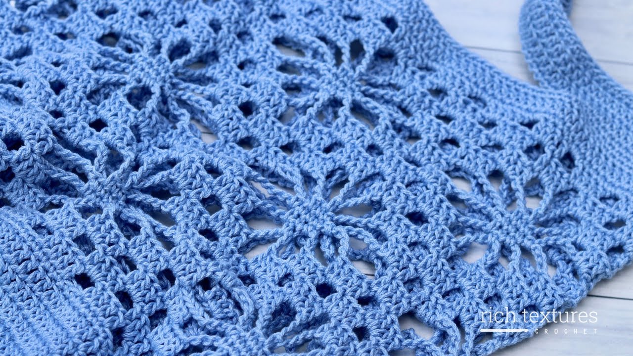 Blue Sky Market Bag Crochet Pattern