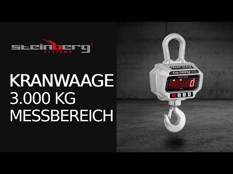 Video - Kranwaage - 3.000 / 1 kg