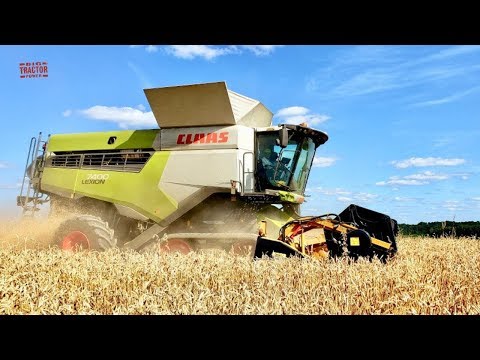 2020 CLAAS 7400 TT Lexion Combine in Wisconsin Wheat