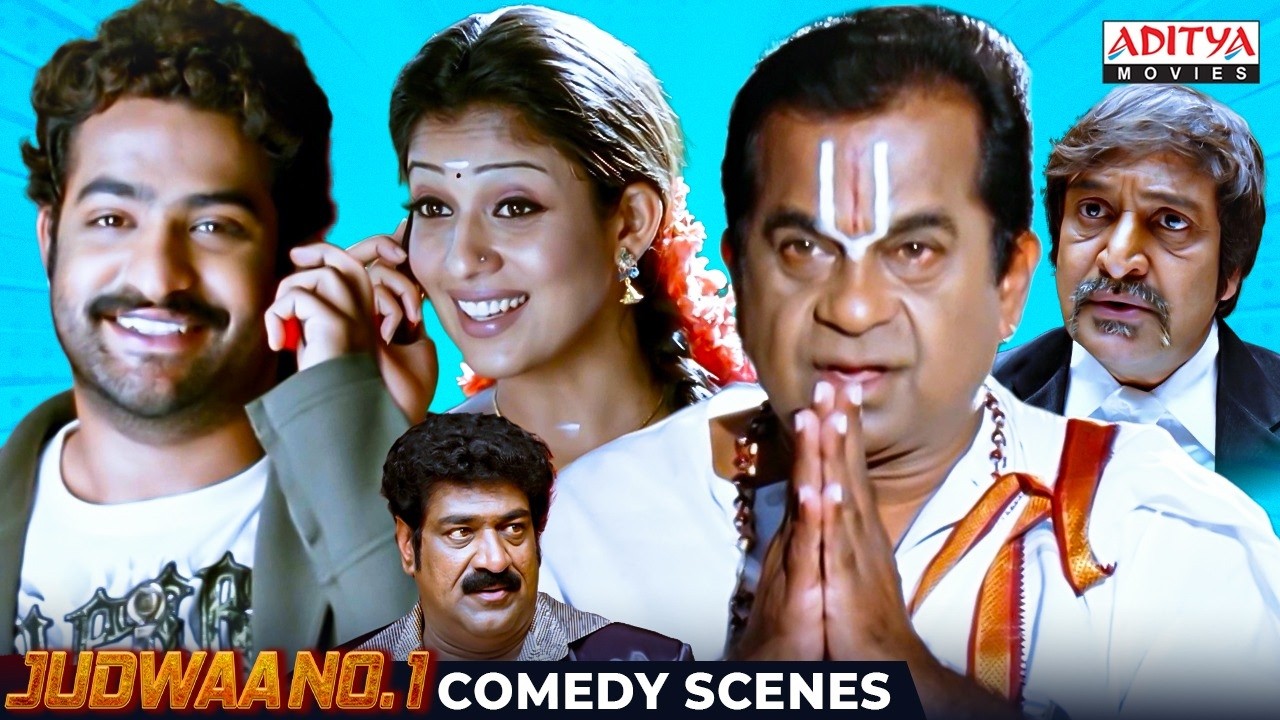 Judwaa No 1 Movie Comedy Scenes | NTR, Nayanthara, Brahmanandam | Hindi Dubbed Movies | South Movie