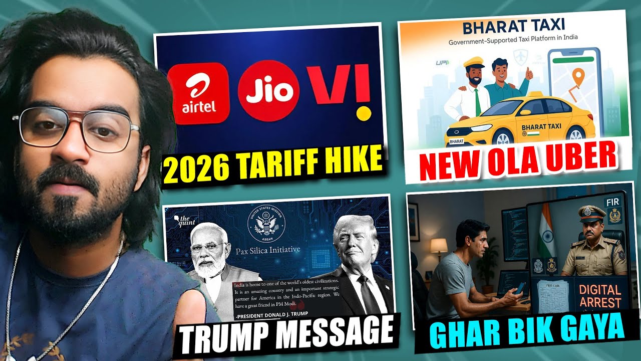 Jio Airtel Price Hike, New Ola Uber Alternative, Trump on Pax Silica, Luthra Bro in Court