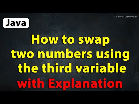 Java Program To Swap Two Numbers Using The Third Variable Swap Two Numbers Program In Java