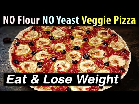 100% Healthy Veggie Pizza – Rich in Protein, Fiber, Vitamins & Minerals, NO Yeast Gluten Free, Vegan