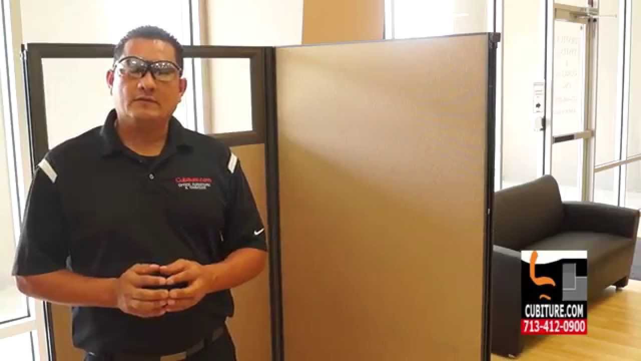 Instalación de Cubículo establece las zonas de producción para los empleados individuales