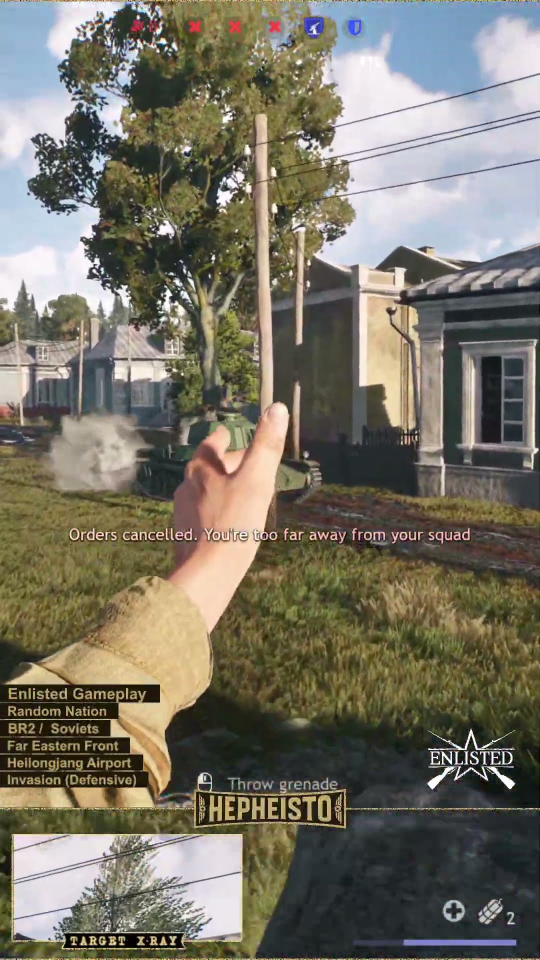 Engineer eliminates Tank Ho-i with Explosive Pack