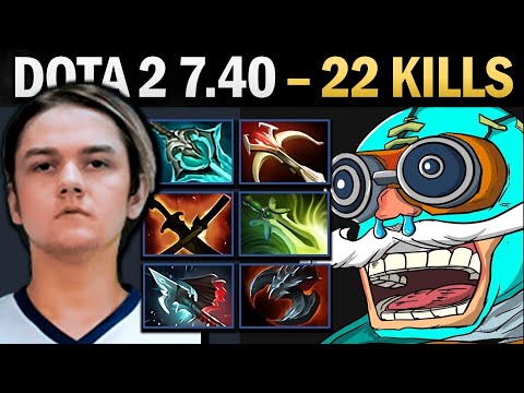 Gyrocopter Pro Carry with Butterfly and 22 Kills - Gameplay Dota 2