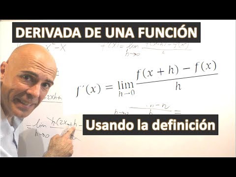 CALCULAR LA DERIVADA APLICANDO LA DEFINICIÓN