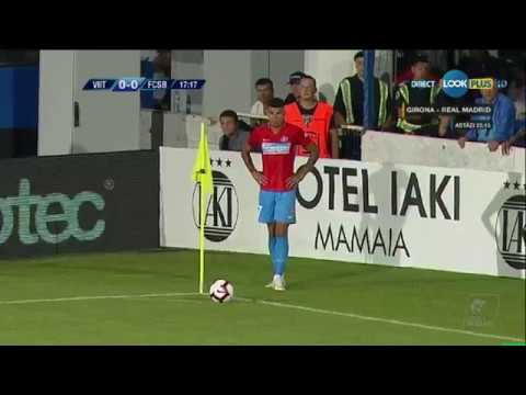 Bara din corner Coman (min 18). Viitorul - FCSB Liga 1 - Etapa 6
