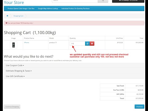Individual Product Fix Quantity Purchase - OpencartTools