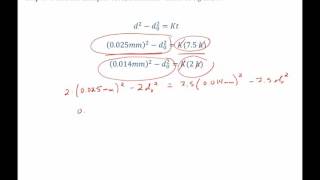 Grain growth and Hall Petch strength example problem