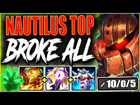 My New Nautilus IMMORTAL/DRAIN Top Lane Build is BEYOND BROKEN ~ OP SUSTAIN & DMG 💀💀 | s15 Gameplay
