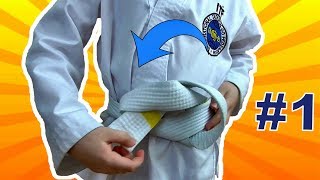 Как правильно завязывать пояс в Тхэквондо