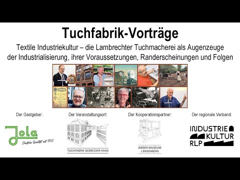 Tuchfabrik-Vorträge 2025/2026 bei Jola Spezialschalter in Lambrecht