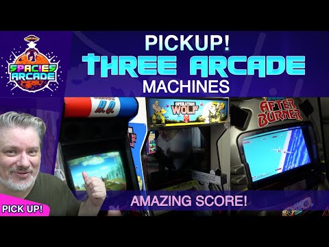Pickup! Three Arcade Machines #arcade #arcadegames #sega