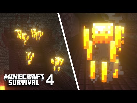 We Found A NETHER FORTRESS! - Minecraft Survival Let's Play | Episode 4