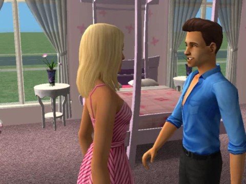 I´m a barbie girl sims 2 music video