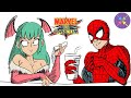 Spiderman And Morrigan Catch Up Marvel VS Campom Comic Dub