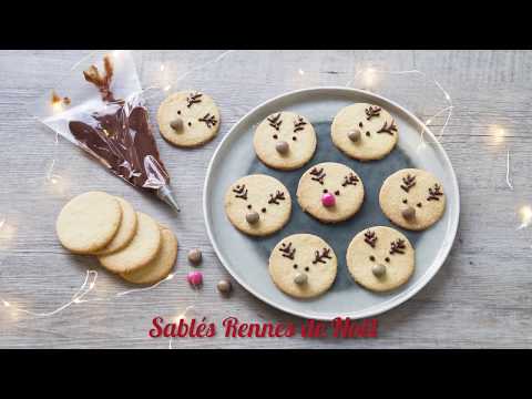 Sablés Rennes de Noël - Recettes de cuisine Ôdélices