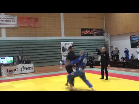BJJ Finnish Open 2016 purple belts  76 kg  final Aleksandr Lukovkin   Emad Omran