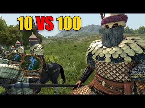 10 MEN ARMY VS 100X BIG ARMY - Mount & Blade 2 BANNERLORD