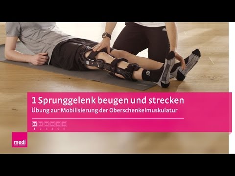 Sprunggelenk beugen und strecken | Übungen nach hinterem Kreuzbandriss