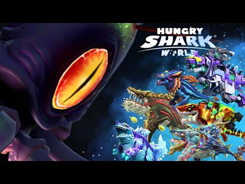 ALL APEX SHARKS VS COLOSSAL SQUID BOSS - Hungry Shark World