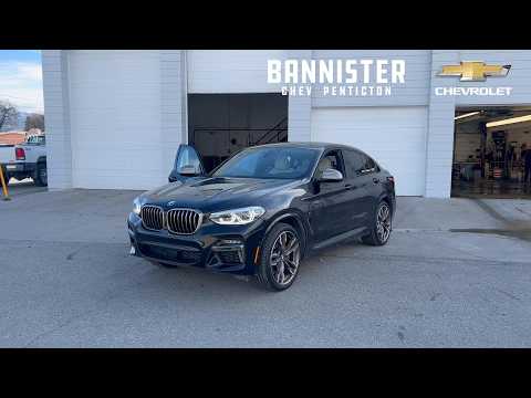2021 BMW X4 M40i Sports Activity Coupe in Black for sale at Bannister Chevrolet Penticton in Penticton, BC