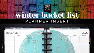 Let’s Make A Winter Bucket List Happy Planner Insert + FREE PRINTABLE!