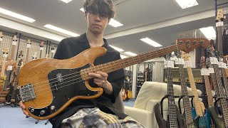 Video thumbnail for Fender / 1976 precision bass NAT【Test Play】 by Bass Sound Maniac