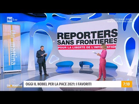 Oggi il Nobel per la pace 2021: i favoriti - Unomattina - 08/10/2021