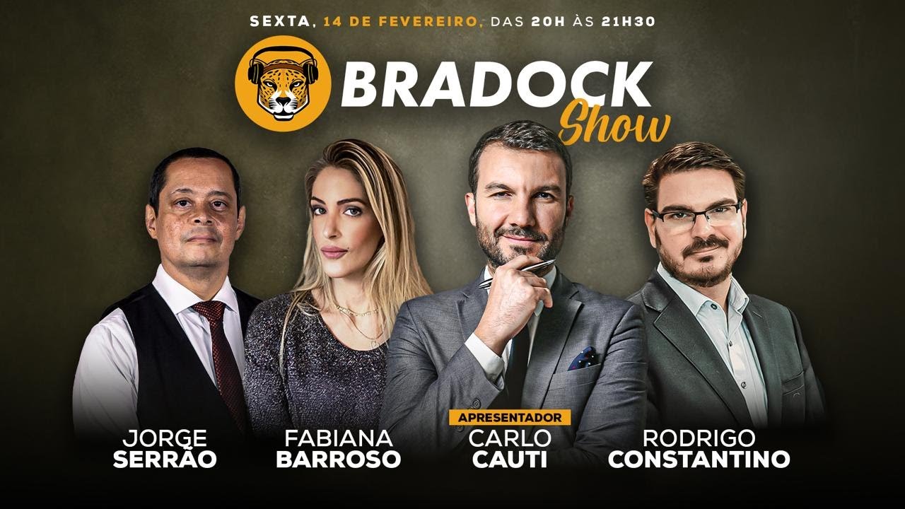 Bradock Show 14/02/25 - Carlo Cauti, Rodrigo Constantino, Fabiana Barroso e Jorge Serrão