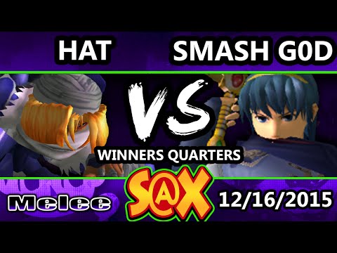 S@X 128 - HE | Smash God (Marth) Vs. Hat (Sheik) SSBM Winners Quarters - Smash Melee