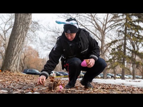 Egg Cellent Day With Edmonton Police