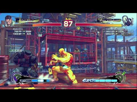 SSF4 AE domnitro (Dudley) VS. CaptainButtocks (Seth) Rank