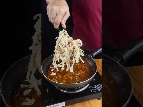 Übrig gebliebene Roti-Desi-Nudeln 🍜 #shorts