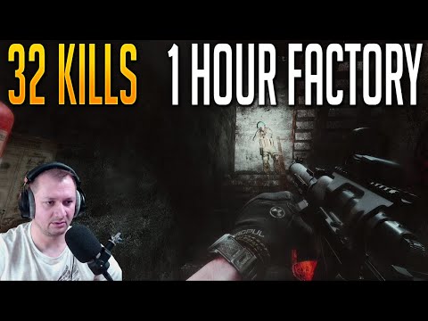 I DID IT: 1 Hour Factory 32 KILLS - Pestily's THE PUNISHER (Escape From Tarkov Edited FOOTAGE)