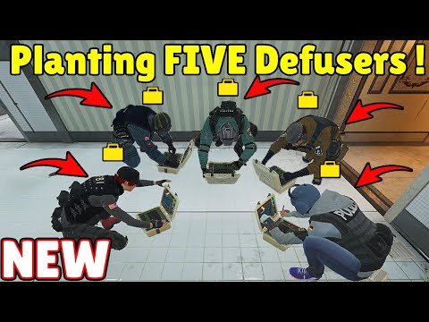 The NEW Update Lets You Plant * FIVE * Defusers At THE SAME TIME ! - Rainbow Six Siege