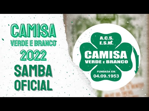 CAMISA VERDE E BRANCO 2022 - SAMBA OFICIAL