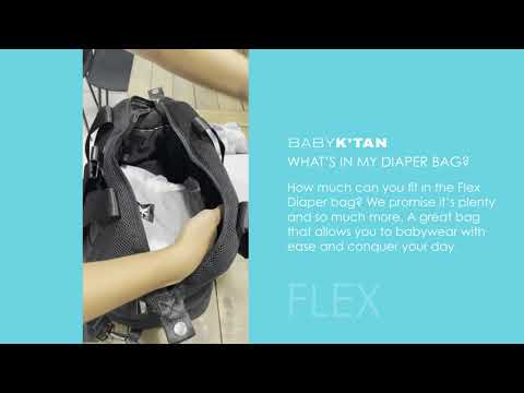 Baby K’tan Flex Diaper Bag - Sweetheart Black
