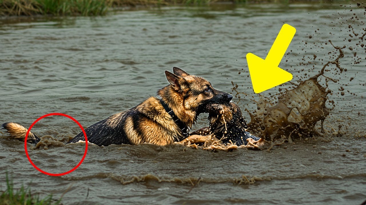 K9 German Shepherd Tries to Save Something – When the Locals See What It Is, They Turn Pale