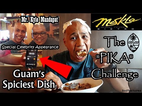 The "PIKA CHALLENGE" vs Rod Ventures | Meskla Bistro Guam | Guam's Spiciest Dish | Mukbang