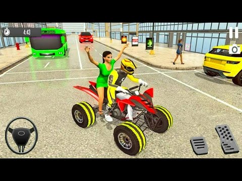 ATV Bike Taxi Sim 2021 | Taxi Simulator Game_ Android Gameplay