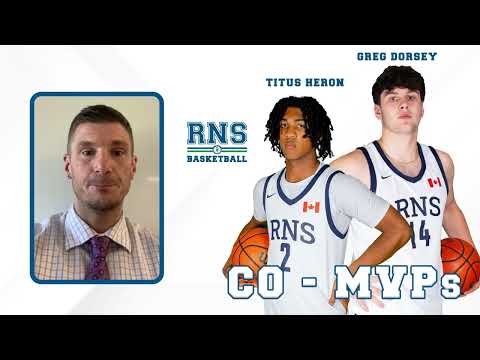 2023-24 Co-MVPs are F Greg Dorsey '25 & SG Titus Heron '25. #RNStrong