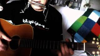 Wann wird´s mal wieder richtig Sommer ~ Rudi Carrell - Creme 21 ~ Cover Takamine EN-10 &amp; Bluesharp